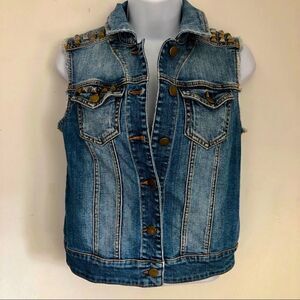 Rubbish XS Stud Embellished Jean Vest !